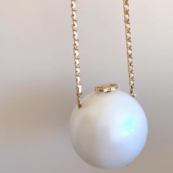 NWT Pink Haley Ornament Bag in Pearl